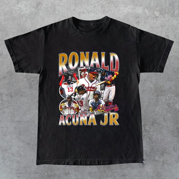 Graphic Style RonaldAcuna Jr Tee Shirt, Unisex Style sport Shirt, Black Shirt PM - Picture 1 of 3